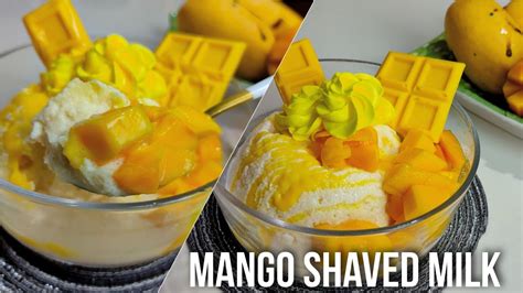 Shaved Milk Korean Shaved Ice Bingsu Best Seller Mango Bingsu Mango