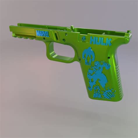 Archivo STL G19 Glock Marco HulkModelo De Impresora 3D Para Descargar