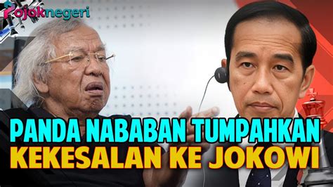 Panda Nababan Kesal Dua Kali Bantu Jokowi Kalahkan Prabowo Sekarang