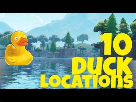 All Rubber Ducks In Fortnite Search Rubber Duckies Location Guide