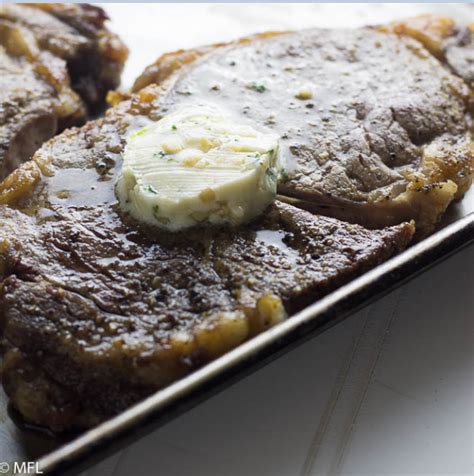 Perfect Air Fryer Steak With Garlic Herb Butter Heavenly Foodie