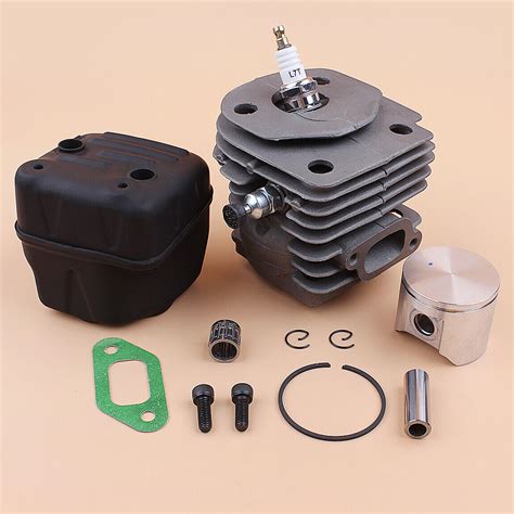 Cylinder Piston Muffler Exhaust Kit For Jonsered CS2156 CS 2159