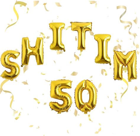 Funny 50th Birthday Foil Balloon Banner 50th Birthday