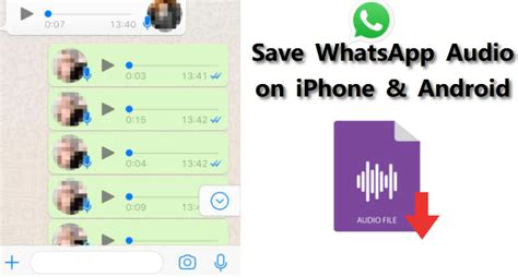 How To Download And Save Whatsapp Audio On Iphoneandroidpc