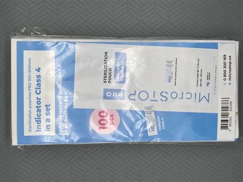 Microstop Pro Sterilization Pouch With Indicator Class