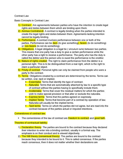 Theory Of Contract Law Formality