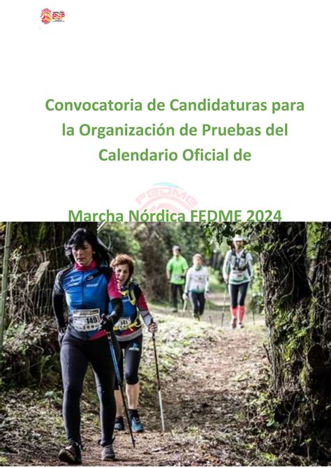 Convocatoria De Candidaturas Para La Organizaci N De Pruebas Del