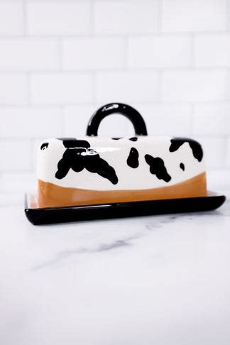 Ceramic Cow Print Butter Dish (2 Piece Set) – Whiskey Skies