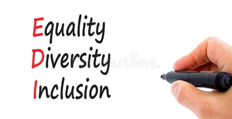 Edi Equality Diversity Inclusion Symbol Concept Words Edi Equality