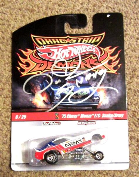 Hot Wheels Dragstrip Demons Don The Snake Prudhomme Autographed Chevy Monza Fc