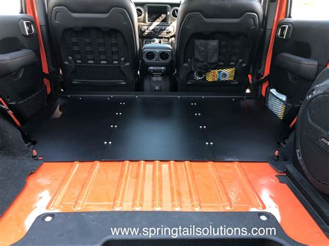 Sneak Peek Springtail JLU Rear Seat Delete Sleeping Platform Jeep