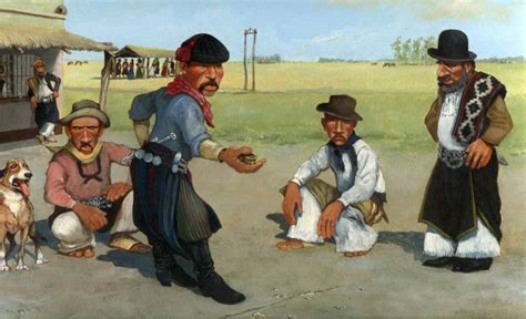 La Taba Hombre De Campo Molina Campos Pintor Argentino