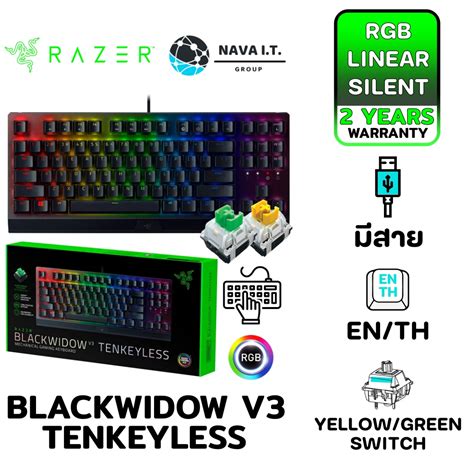 Razer Blackwidow V3 Tenkeyless Yellowgreen Mechanical Switches Rgb