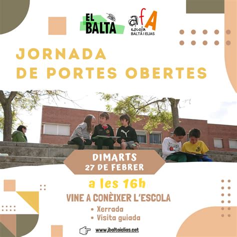 Jornada De Portes Obertes El Balt