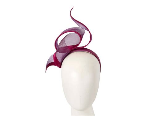 Twisted Magenta Racing Fascinator By Fillies Collection Fascinators