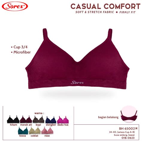 Jual Bh Bra Sorex Cup Sedang Kait Busa Tipis Pakai