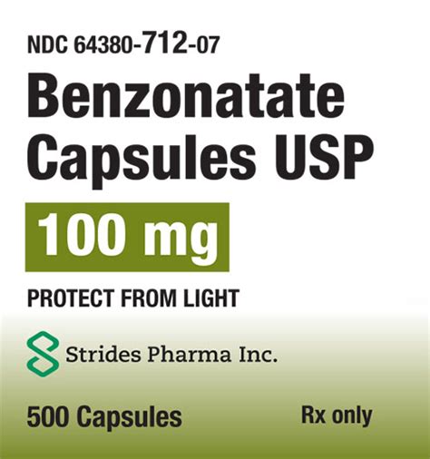 Benzonatate Capsules Strides Pharma Inc