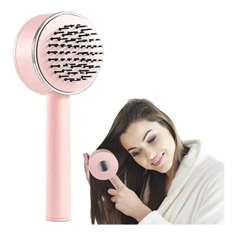 Escova De Cabelo Autolimpante Feminina Luminous Cor Rosa Mercadolivre