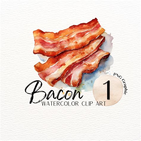 Bacon Clipart Watercolor Bacon PNG Brunch Clipart Breakfast PNG ...