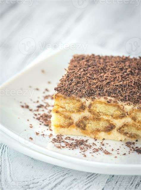 Tiramisu With Chocolate Topping 26524426 Stock Photo At Vecteezy