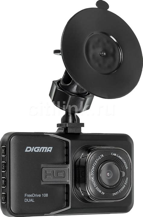 Характеристики Видеорегистратор Digma FreeDrive 108 DUAL, черный(Б/У ...