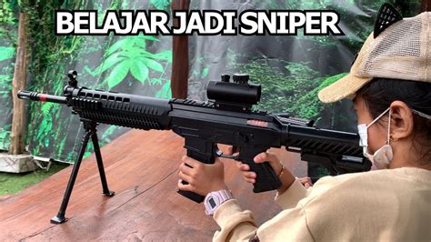 Yaya Belajar Menembak Pakai Senjata Sniper Berhasil Dapat Hadiah