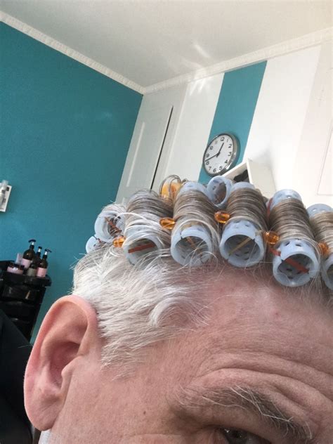 How Exciting To C A Man In Curlers