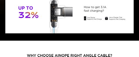 Ainope Usb C Cable 2 Pack 05ft 31a Type C Charger Fast