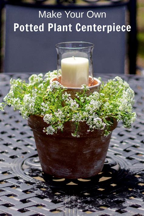 Make This Beautiful And Thrifty Clay Pot Flower Centerpiece For Your