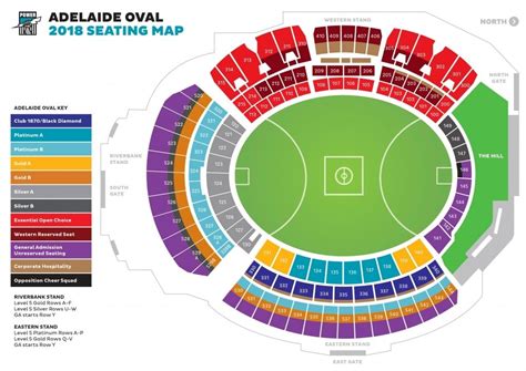 Adelaide Oval Seating Map - Map Of South America