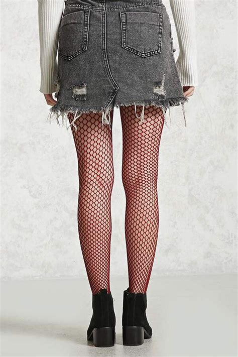 Forever 21 Sheer Fishnet Tights Fashion Tights