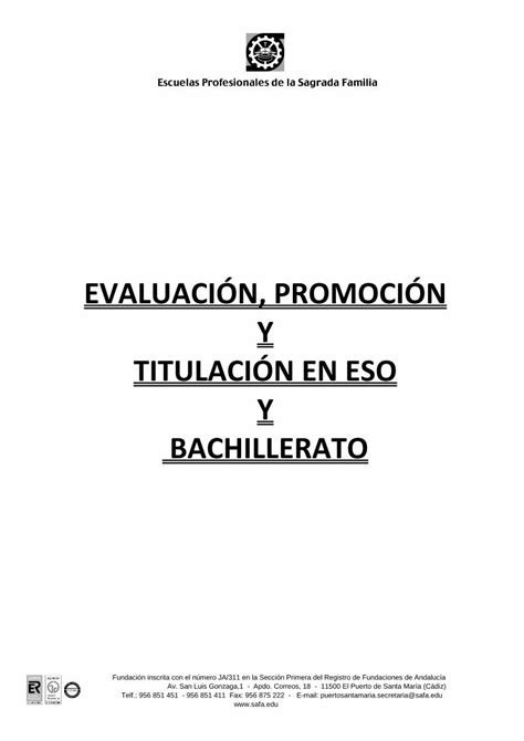 PDF EVALUACIÓN PROMOCIÓN Y TITULACIÓN EN ESO La observación