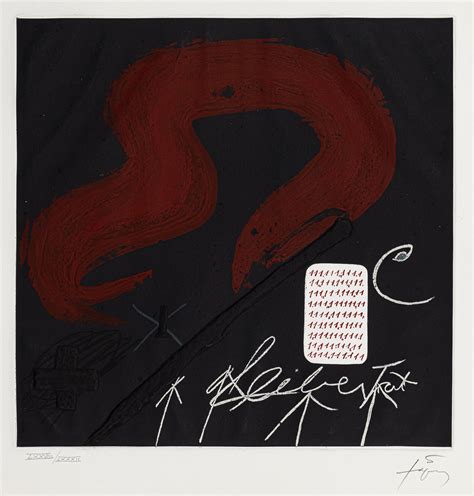 Antoni Tàpies Cinta roja 1979 MutualArt