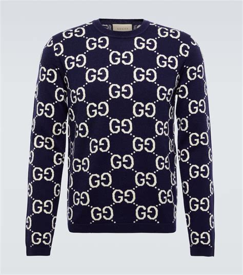 Gucci Gg Jacquard Wool Sweater The Hoxton Trend