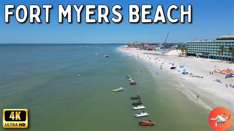 Fort Myers Beach Aerial View Youtube