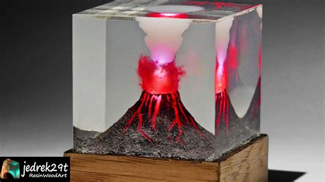 How To Make A Resin Lamp In A Simple Way Resin Volcano Diy Resin