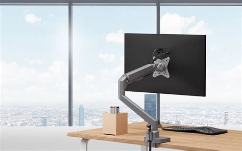 ProtoArc® ComfortX MA Single Monitor Arm Desk Mount with 6 in 1 Hub