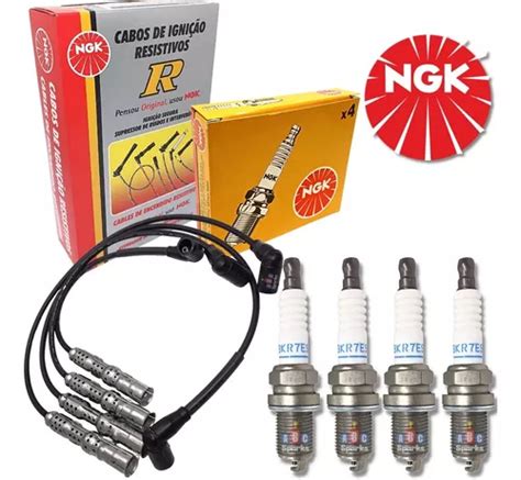 Kit Cabo Vela Original Ngk Gol G V Motor Ap Flex Parcelamento