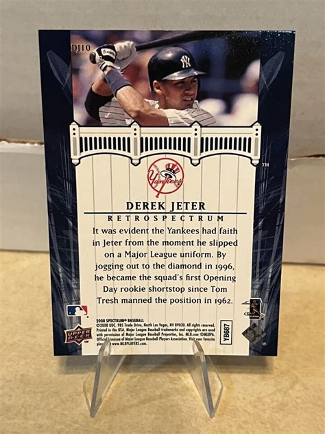 2008 Upper Deck Spectrum Derek Jeter Retrospectrum Derek Jeter DJ10