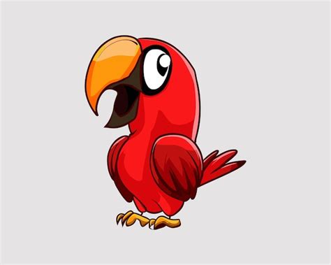 Premium Vector Cute Parrot Illustration