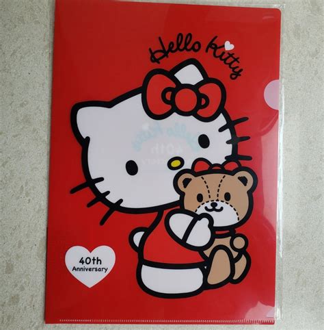 Hello Kitty A4 File 3 Set 其他 其他 Carousell