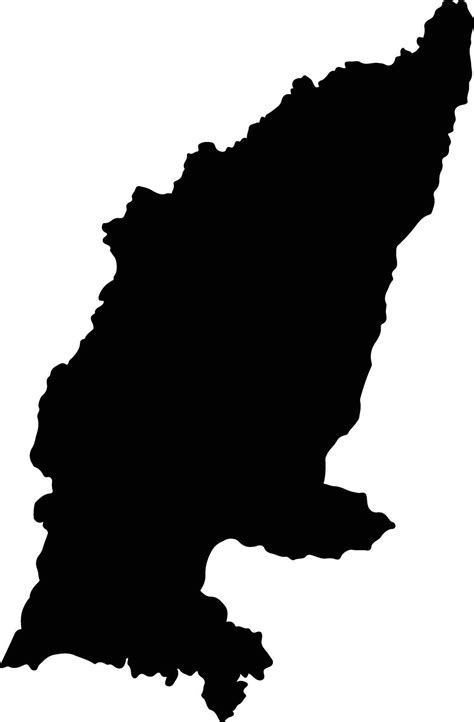 san cristobal paraguay silhouette map  vector art  vecteezy