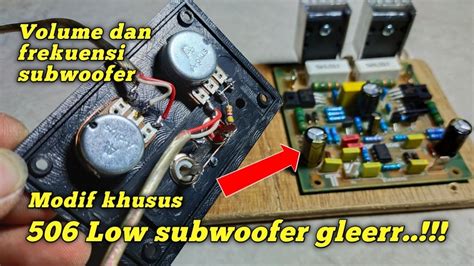 Modif Driver Ampli Socl Menjadi Driver Khusus Low Subwoofer