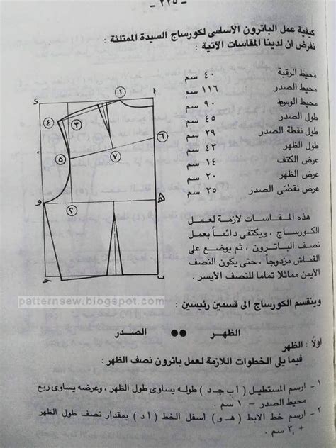 كيفية رسم الباترون الاساسي