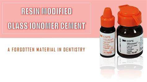 Rm Gic Resin Modified Glass Ionomer Cement Youtube