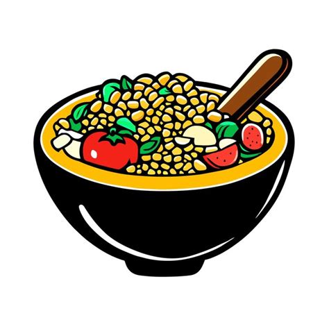 Ilustración deliciosa de locro dibujada a mano Vector Premium