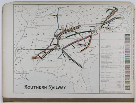 Lot - 1897 SOUTHERN RAILWAY MAP