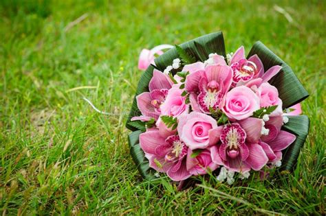 Ramo De Flores Para Bodas De Novias Ramo De Bodas De Rosas Rosadas