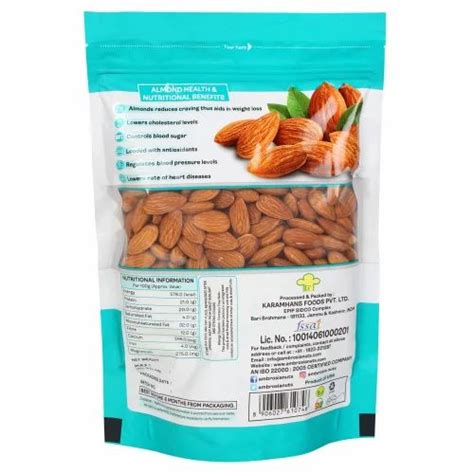 Ambrosia Ak Premium G Almond Packet Packaging Size Kg At Rs