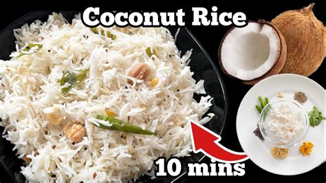 Coconut Rice Tikhat Narali Bhat Recipe Coconut Recipes In Kannda ತೆಂಗಿನಕಾಯಿ ರೈಸ್ Youtube